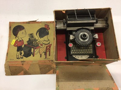Lot 1846 - Child's typewriter and Britain's and other figures to include plastic figures