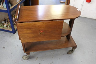 Lot 2674 - Vintage tea trolley with White star line labels
