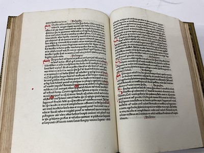 Lot 695 - Petrus de Crescentiis  Ruralia commoda, first edition of the first printed book on agriculture, Augsburg, Johann Schuessler, 1471.