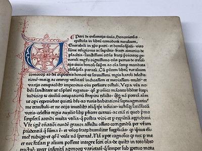 Lot 695 - Petrus de Crescentiis  Ruralia commoda, first edition of the first printed book on agriculture, Augsburg, Johann Schuessler, 1471.