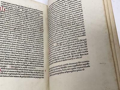 Lot 695 - Petrus de Crescentiis  Ruralia commoda, first edition of the first printed book on agriculture, Augsburg, Johann Schuessler, 1471.