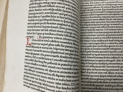Lot 695 - Petrus de Crescentiis  Ruralia commoda, first edition of the first printed book on agriculture, Augsburg, Johann Schuessler, 1471.