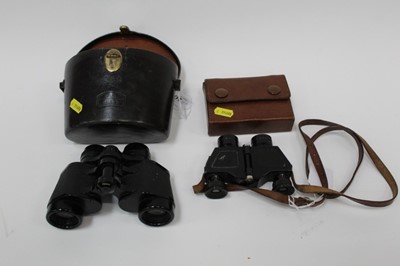 Lot 2473 - Pair of Carl Zeiss binoculars and another pair of binoculars