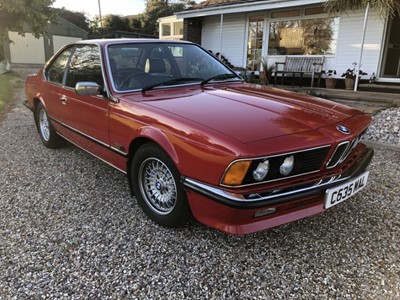Lot 1979 - 1987 BMW 635CSi Auto, finished in red with black leather (V5 and paperwork in office)