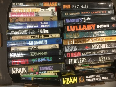 Lot 1731 - Ed McBain crime fiction, 82 titles in 2 boxes
