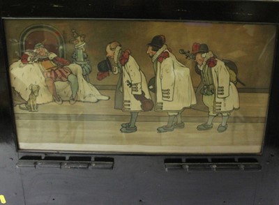 Lot 2498 - Ebonised pipe rack