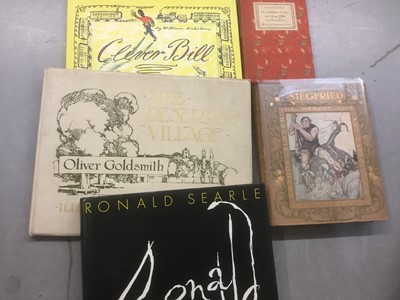 Lot 1736 - Small box of illustrated book:  Stefan Zweig, Inscription from author, singed and dated 1939; Theo Koch translator also singed and dated his inscription and included a folding photocopy entitled "L...