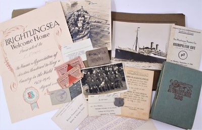 Lot 687 - Large and extensive Second World War Prisoner of War archive relating to Frederick Firman who was interred at Milag - Marlag Nord. Germany. Firman from Brightlingsea, Essex