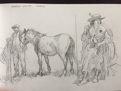 Lot 3 - Alan Langford pencil sketch