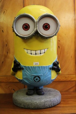 Lot 2658 - Large custom made fibreglass resin Minion, 30" tall