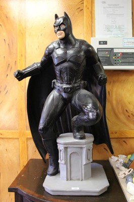 Lot 2660 - Large custom made fibreglass Batman figure, 37" tall