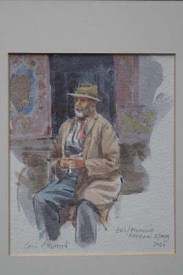 Lot 17 - Colin Allbrook RI RSMA HSEA watercolour - Gus 18cm x 15cm mounted