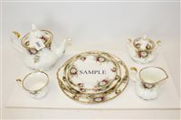Lot 2091 - Royal Albert Celebration pattern tea set (29...