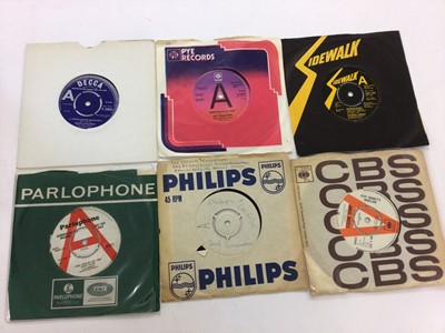Lot 2260 - Carrying case of approx. 50 demo singles including Shapes and Sizes, Sopwith Camel, Seychelles, Cliff Bennett's Rebellion, Gloria Jones, Samatha Jones, Ferris Wheel, The Lions of Judah, Vanity Fare...