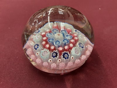 Lot 1215 - English Millefiori paperweight, by H.G. Richardson, circa. 1920