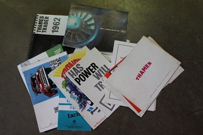 Lot 2026 - Collection of 1950's, 60's and later Ford Commercial vehicle brochures to include Fordson 5cwt and 10cwt, Thames Trader 6x6 and Zephyr Pick-up (approximately 20 items)