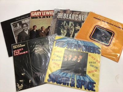 Lot 2291 - Eighty plus LP records including The Searchers, Escorts, Julie Driscoll, Bo Diddley, Box Tops, Big Three, Chuck Berry, Little Richard, Jerry Lee Lewis, Gary Lewis, Byron Lee and Helen Shapiro.