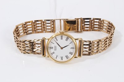 Lot 251 - Ladies Seiko 9ct gold wristwatch