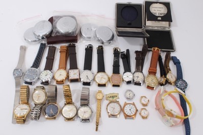 Lot 228 - Collection of vintage wristwatches to include Denby, Swatch, Sekonda, Newmark and others (1 box)
