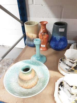 Lot 1242 - Six items of Ruskin pottery