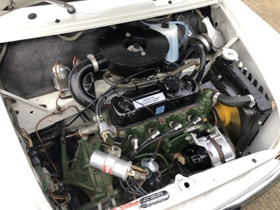 Lot 1980 - 1976 Mini 850 Pickup, 848cc, Reg. No. MTW 599P, finished in white with a vinyl interior.