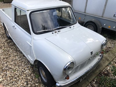 Lot 1980 - 1976 Mini 850 Pickup, 848cc, Reg. No. MTW 599P, finished in white with a vinyl interior.