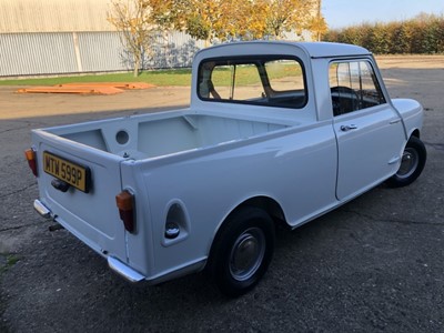 Lot 1980 - 1976 Mini 850 Pickup, 848cc, Reg. No. MTW 599P, finished in white with a vinyl interior.