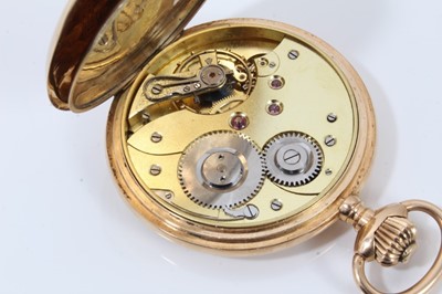 Lot 276 - 14ct gold cased full hunter pocket watch by Jaccottet Watches Co.