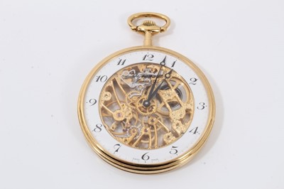 Lot 277 - Chs. Tissot & Fils Depuis 1853 reproduction skeleton pocket watch