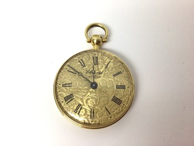 Lot 196 - Fine ladies 18ct gold Chopard  fob watch