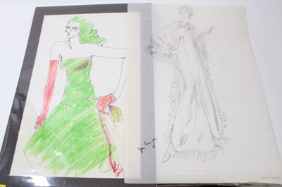 Lot 2187 - Jan Langan, two fashion designs