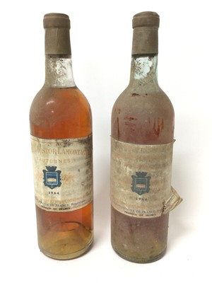 Lot 39 - Wine - two bottles, Chateau Bastor-Lamotagne Sauternes 1964