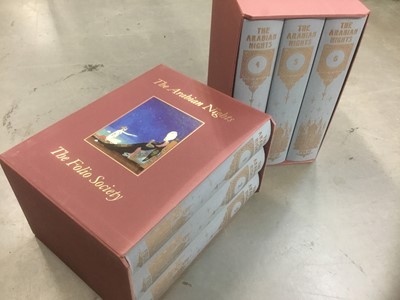 Lot 1661 - Books - Folio Society, The Arabian Nights, 6 volume set in 2 slip cases