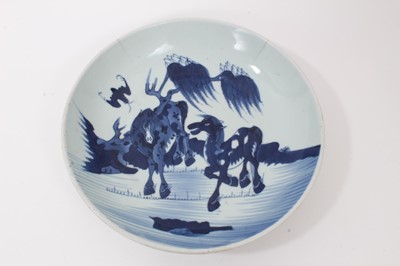 Lot 171 - Chinese blue and white saucer dish