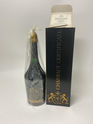 Lot 47 - Bottle of 1976 Charbaut Certificate champagne in box