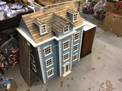 Lot 1914 - Large Dolls House together with a quantity of dolls house furniture