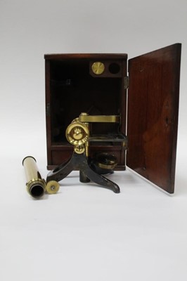Lot 2541 - Victorian Microscope