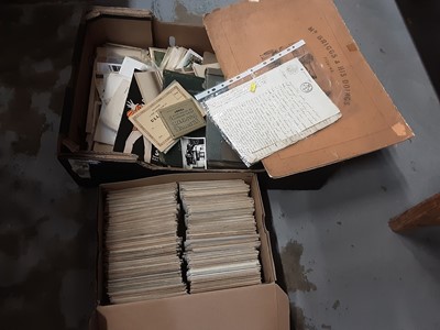 Lot 1612 - Postcards world selection, most subjects represented, real photographic groups and family photos and early French document (qty)