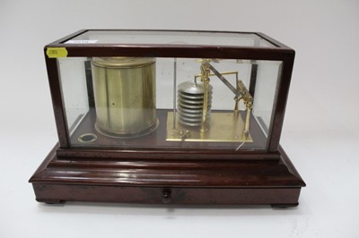 Lot 2519 - Short and Mason barograph in glass case