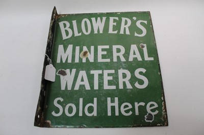 Lot 2523 - Vintage 'Blower's Mineral Waters' enamel sign, 35.5 x 30cm