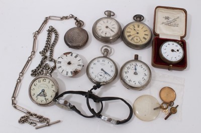 Lot 354 - Group pocket watches and two vintage wristwatches