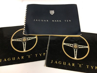 Lot 1996 - Collection of three 1960's Jaguar car sales brochures to include two E -Type and one Mark Ten (3)