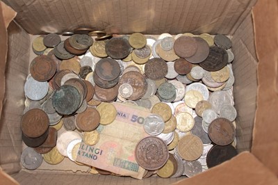 Lot 536 - World - Mixed coins to include Ancient Roman and Byzantine, AD 17th-18th century Italian States, G.B. silver Anne Shilling 1711 VG-F, George II six pence 1758 GF-AVF and others (qty)