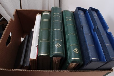 Lot 1370 - Stamps G.B. collection housed in light house albums including 1840 1d black, 1d plates, 1/2d bantams, surface printed etc plus duplicated stock books