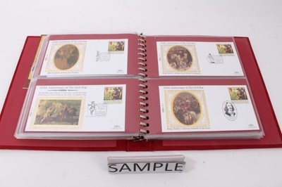 Lot 1378 - Stamps Benham silk issues including G.B. commemoratives, The Royal Collection, Visit of The Pope John Paul II (qty)