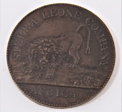 Lot 553 - Sierra Leone - British Colony bronze Cent 1791 dark toned AEF-EF and scarce (1 coin)