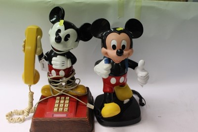 Lot 2640 - BT Mickey Mouse telephone, together with another Mickey mouse phone (2)