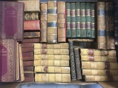 Lot 1730 - Antiquarian an decorative bindings. (5 boxes)