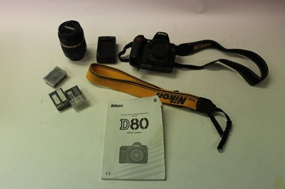 Lot 2687 - Nikon D80 camera with Tamron 18-270mm f/3.5-6.3 lens