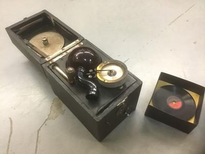 Lot 2629 - Highly unusual miniature gramophone